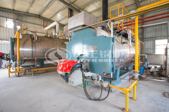 4吨WNS冷凝式燃油蒸汽锅炉项目